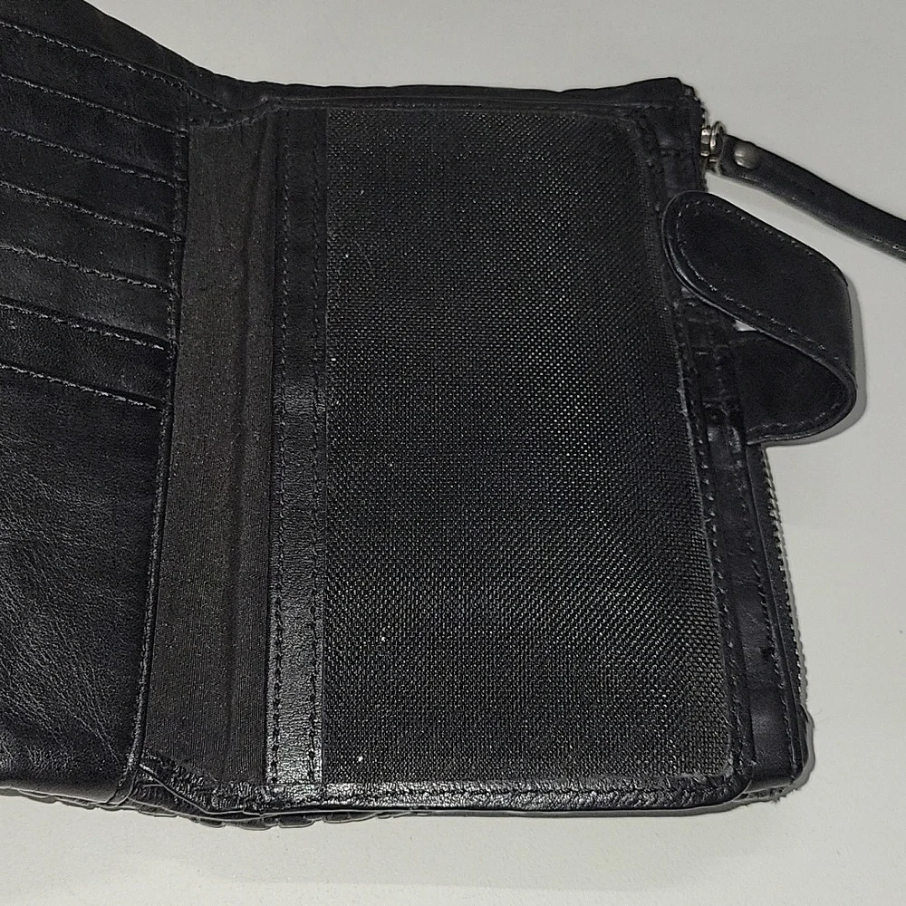 Vilenca Holland for Anthropologie Black Woven Wallet